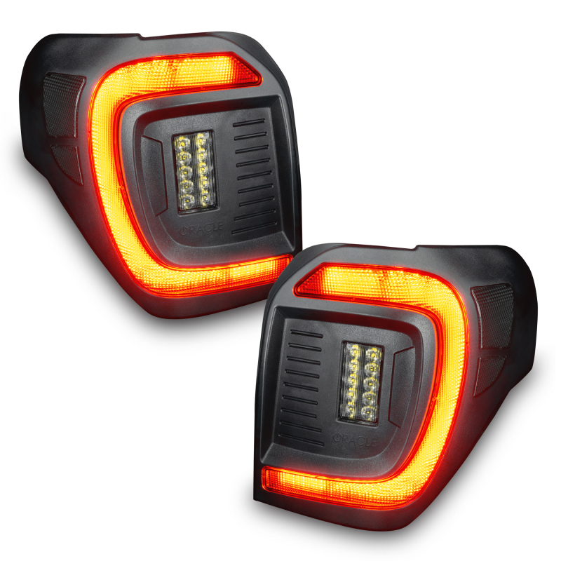 Toyota 4Runner LED Tail Lights - ORACLE Lighting - Black Series Lensless Flush Style - Black - `14-`23
